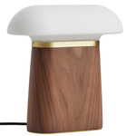 Nova Table Lamp - Walnut / Opal