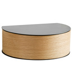 Wallie Drawer Wall Shelf - White Pigmented Oak / Black