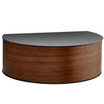 Wallie Drawer Wall Shelf - Walnut / Black