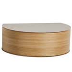 Wallie Drawer Wall Shelf - White Pigmented Oak / Grey