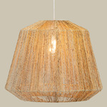 Manhattan Jute Pendant - White / Natural