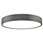 Madison Color-Select Ceiling Flush Light - Matte Black / Frosted