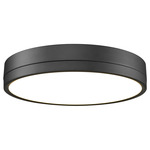 Algar Color-Select Ceiling Flush Light - Matte Black / Frosted
