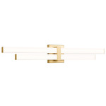 Zane Color-Select Bathroom Vanity Light - Modern Gold / Frosted