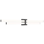 Zane Color-Select Bathroom Vanity Light - Matte Black / Frosted