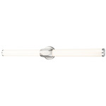 Cooper Color-Select Bathroom Vanity Light - Brushed Nickel / Frosted