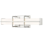 Harrison Color-Select Bathroom Vanity Light - Brushed Nickel / Frosted