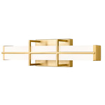 Harrison Color-Select Bathroom Vanity Light - Modern Gold / Frosted