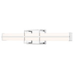 Harrison Color-Select Bathroom Vanity Light - Chrome / Frosted
