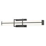 Harrison Color-Select Bathroom Vanity Light - Matte Black / Frosted