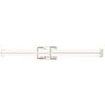 Harrison Color-Select Bathroom Vanity Light - Brushed Nickel / Frosted