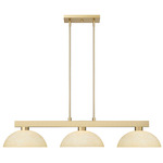 Cobalt Linear Dome Chandelier - Modern Gold / Golden Mottle