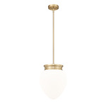 Gideon Pendant - Modern Gold / Etched Opal