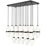 Cayden Linear Multi Light Pendant - Matte Black