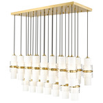 Cayden Linear Multi Light Pendant - Modern Gold