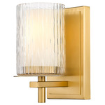 Grayson Wall Sconce - Modern Gold / Clear / Etched Opal