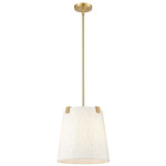 Weston Pendant - Modern Gold / Creme Fabric