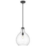 Bon Air Pendant - Matte Black / Clear