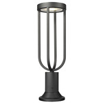 Leland Outdoor Color-Select Round Pier Light - Black