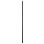 3IN Fitter Outdoor Round Post with Burial Base - Black