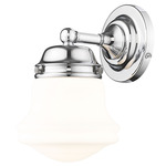 Vaughn Wall Sconce - Chrome / Matte Opal