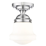 Vaughn Ceiling Light - Chrome / Matte Opal