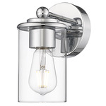Thayer Wall Sconce - Chrome / Clear