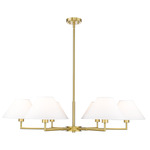 Leila Chandelier - Luxe Gold / White Linen