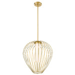 Savanti Pendant - Modern Gold / White Opal