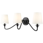 Gianna Wall Sconce - Matte Black / White
