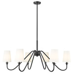 Gianna Chandelier - Matte Black / White