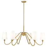 Gianna Chandelier - Modern Gold / White