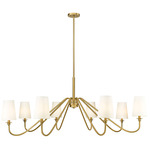 Gianna Chandelier - Modern Gold / White