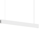 Lithe Linear 2-Sided Pendant - Textured White
