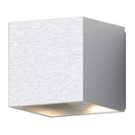 QB Wall Sconce - Natural Anodized / Clear
