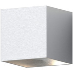 QB Wall Sconce - Natural Anodized / Clear