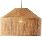 Amalfi Pendant - Black / Rope