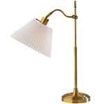 Derby Table Lamp - Antique Brass / White Linen