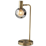 Starling Desk Lamp - Antique Brass / Smoke