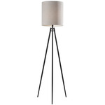 Glenwood Floor Lamp - Black / Taupe