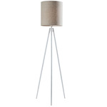 Glenwood Floor Lamp - White / Beige