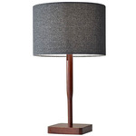 Ellis Table Lamp - Walnut / Dark Gray / Dark Grey