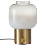 Lewis Table Lamp - Antique Brass / Clear