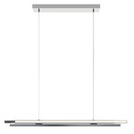 Indra Color-Select Linear Pendant - Satin Nickel / White