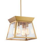 Lucian Chandelier - Brushed Brass / Clear