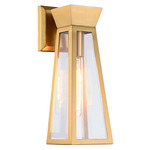 Lucian Wall Sconce - Brushed Brass / Clear