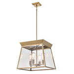 Lucian Chandelier - Brushed Brass / Clear