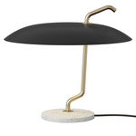 Model 537 Table Lamp - White Marble / Black / Brass