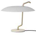 Model 537 Table Lamp - White Marble / White / Brass