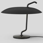 Model 537 Table Lamp - Black Marble / Black
